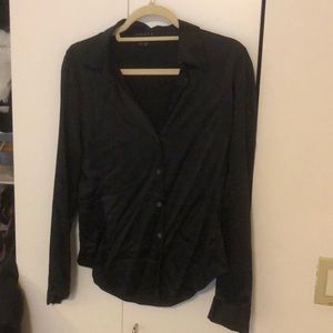 Theory silk button down top